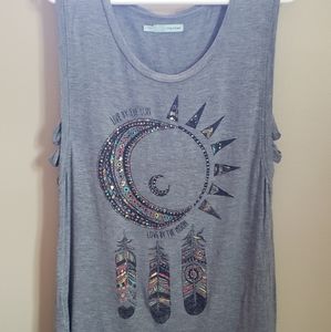 Sun and moon tank top